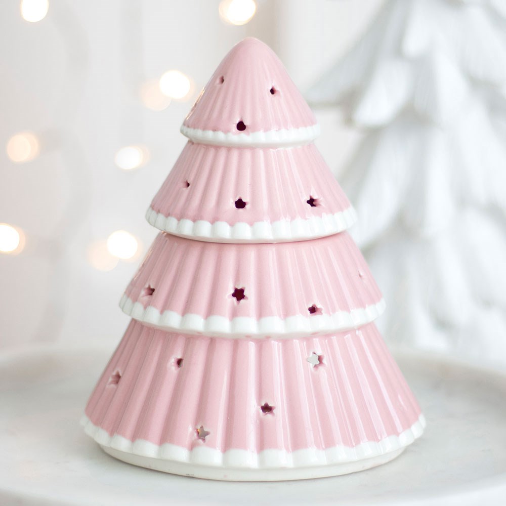 PInk Christmas Tree Oil Burner