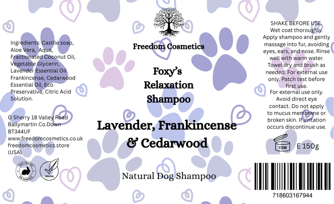 Foxy's Dog Shampoo for Relaxation