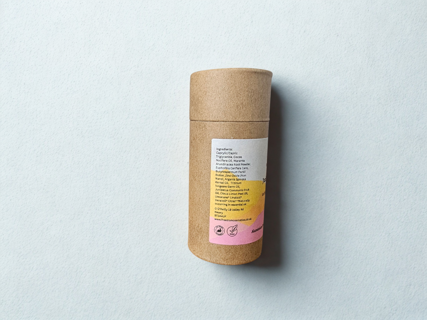 Juniper & Lemon Natural Deodorant – Plastic-Free & Zinc Powered