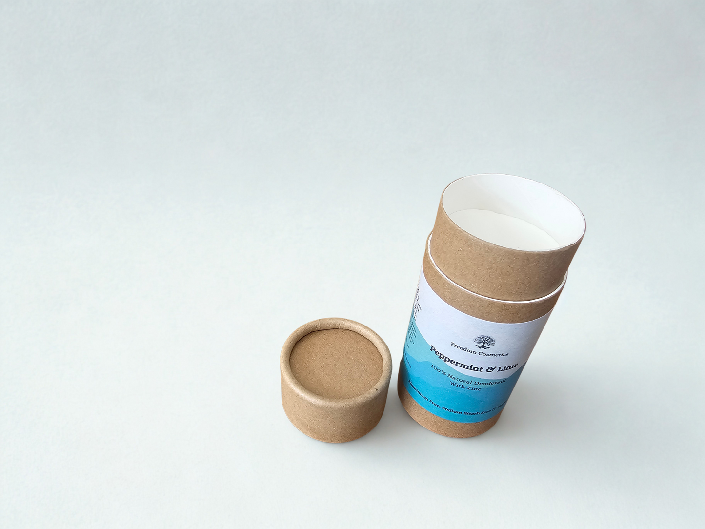 Peppermint & Lime Natural Deodorant – Plastic-Free & Zinc Powered