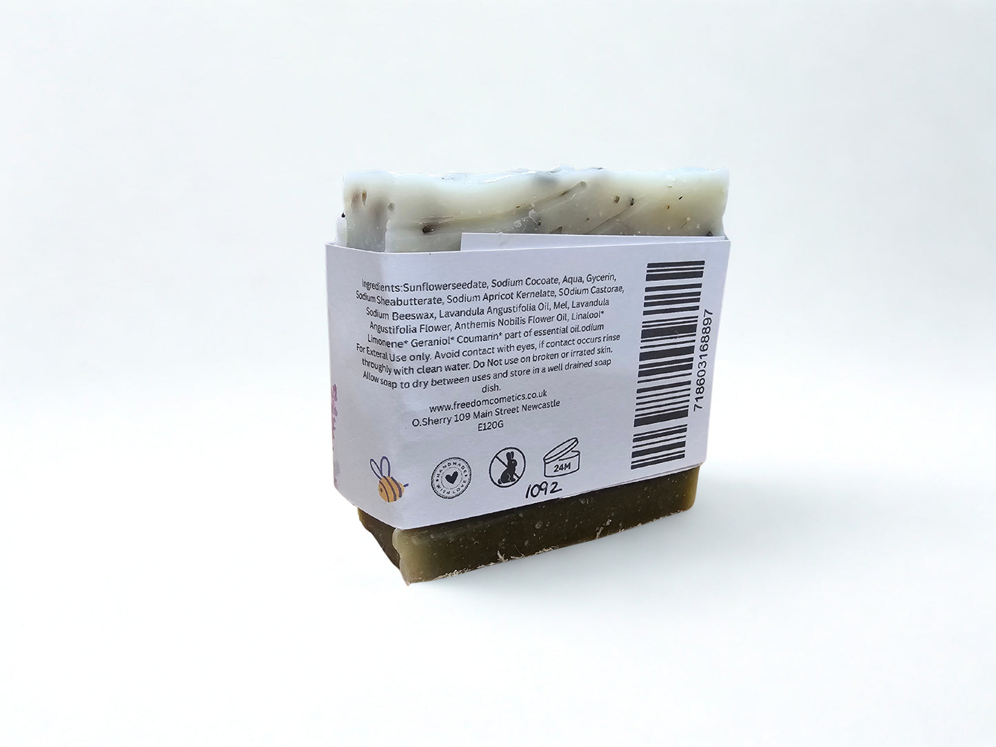 Lavender Fields Soap Bar | Handmade Natural Lavender Soap | Freedom Cosmetics