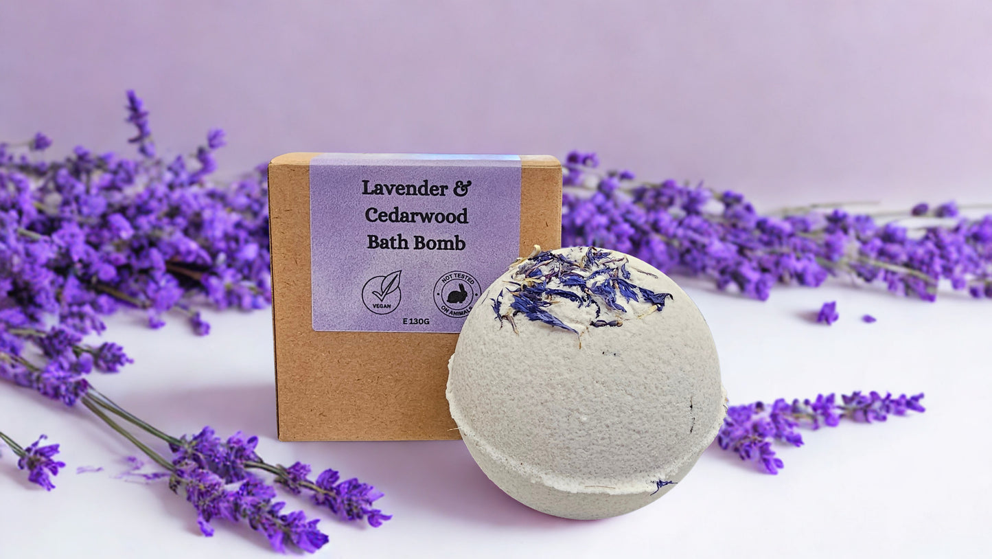 Lavender & Cedarwood Clay Bath Bomb