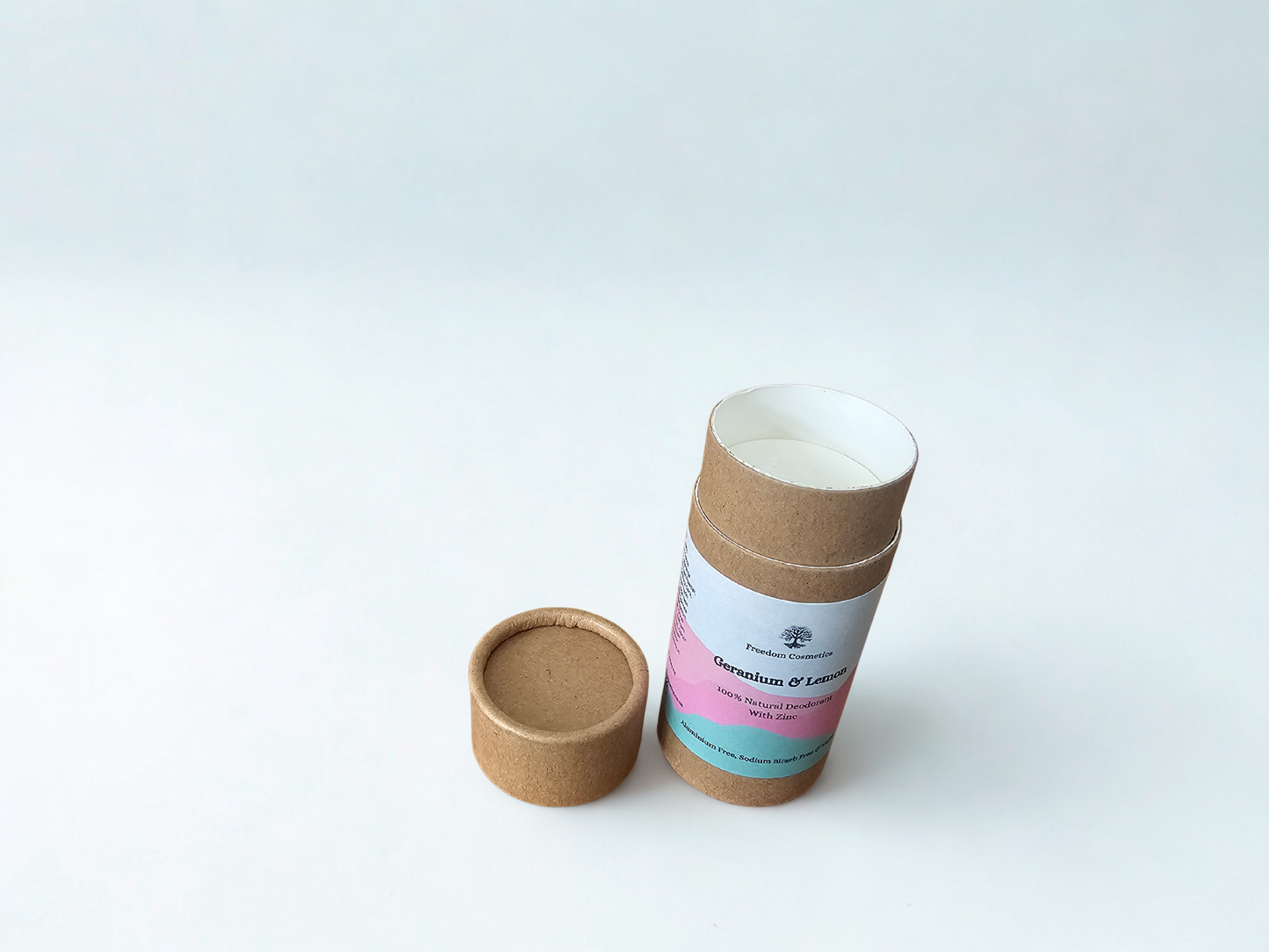 Geranium & Lemon Natural Deodorant – Plastic-Free & Zinc Powered