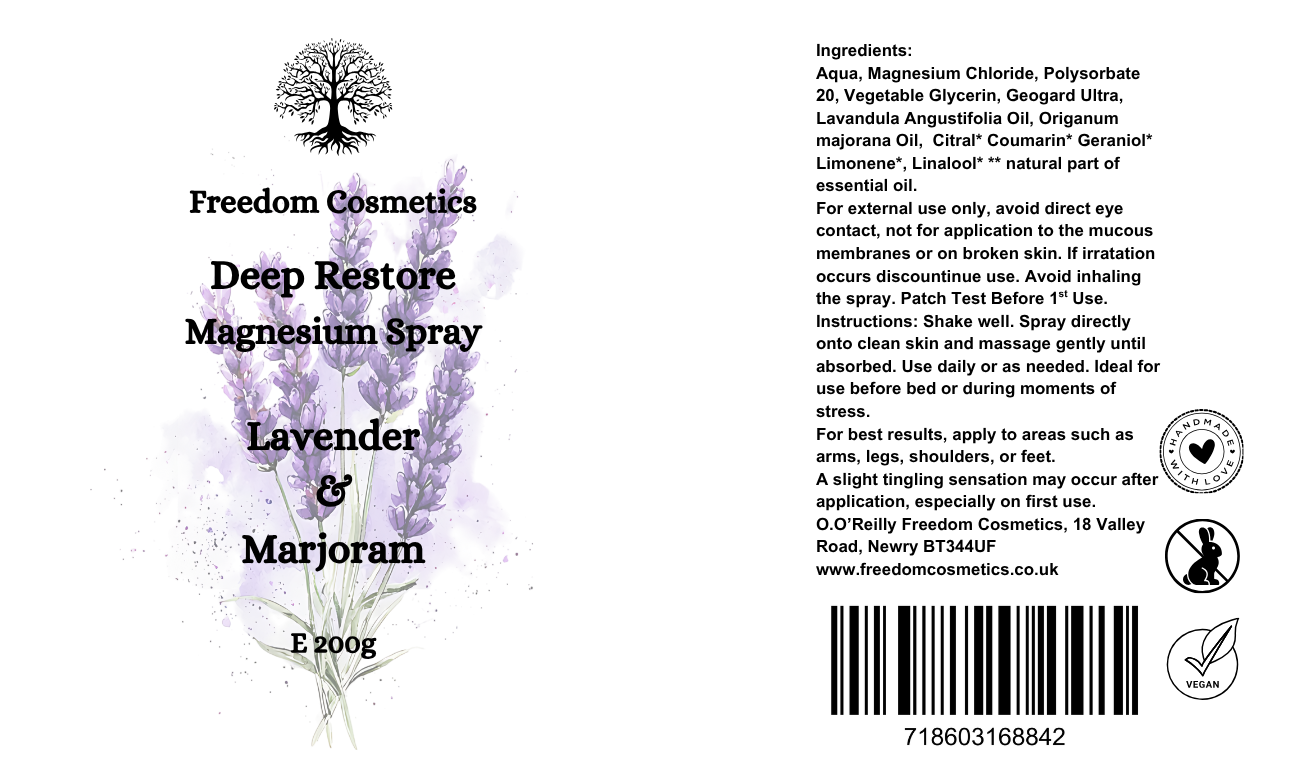 Deep Restore Magnesium Spray - lavender and Marjoram