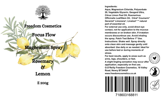 Focus Flow Magnesium Spray Lemon & Rosemary