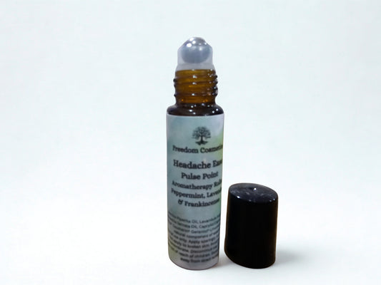 Headache Ease Aromatherapy Rollerball | Peppermint, Lavender & Frankincense