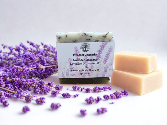 Lavender Fields Soap Bar | Handmade Natural Lavender Soap | Freedom Cosmetics