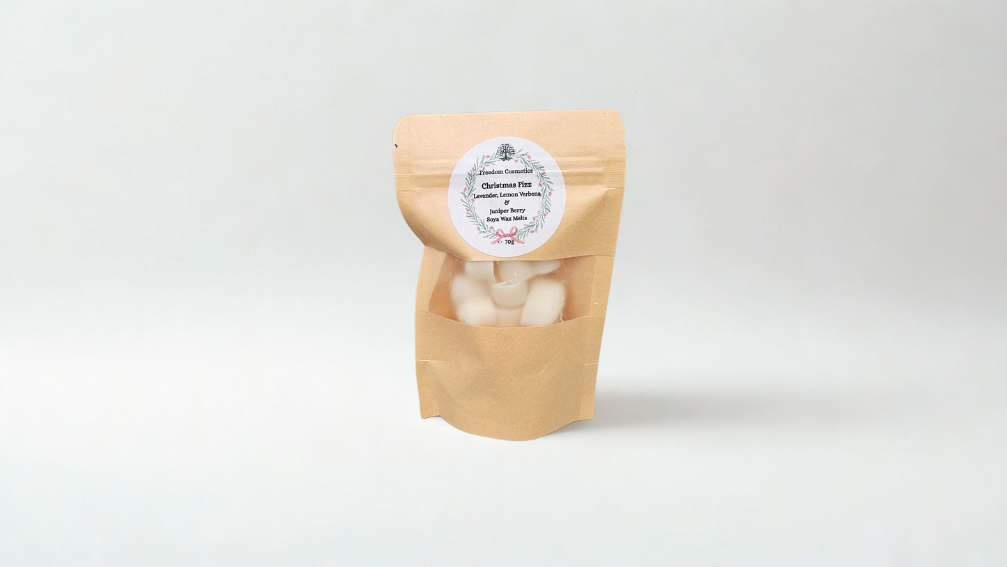 Christmas Scented soya wax melts in bag, scent , lavender, lemon Verbena and Juniper berry
