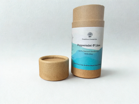 Peppermint & Lime Natural Deodorant – Plastic-Free & Zinc Powered