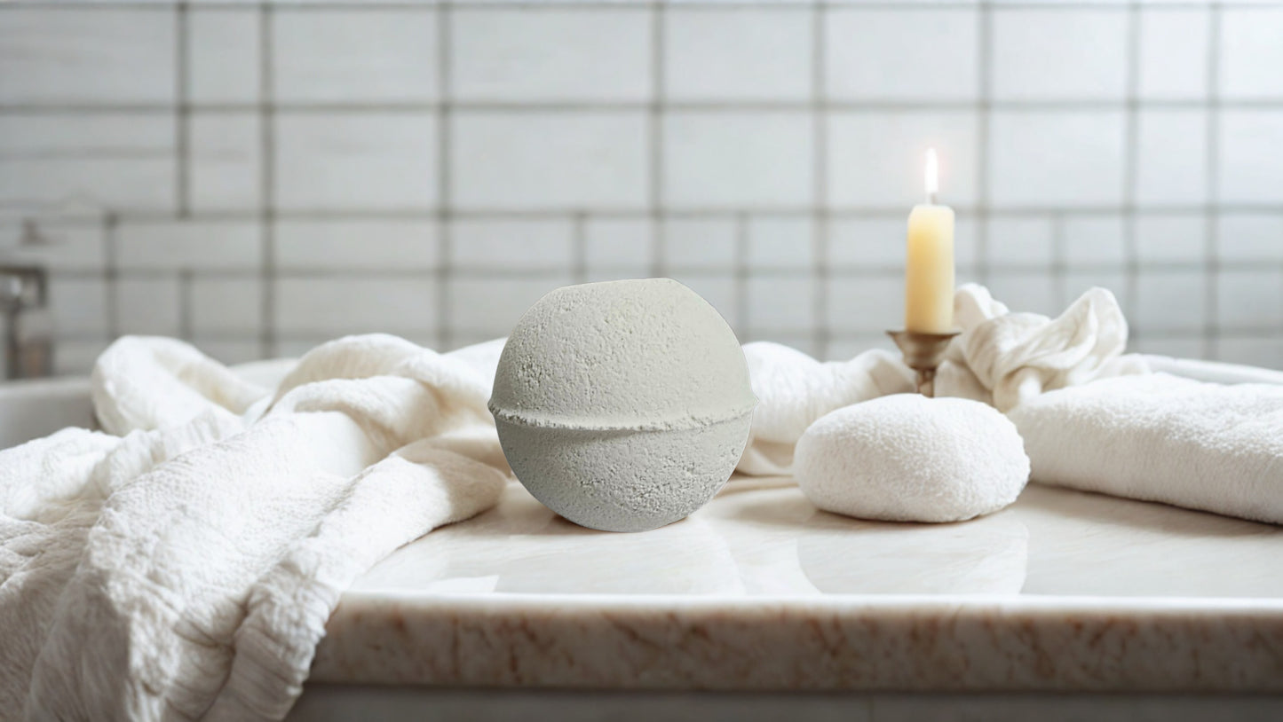Tea Tree & Rosemary Clay Bath Bomb – with French Green Clay