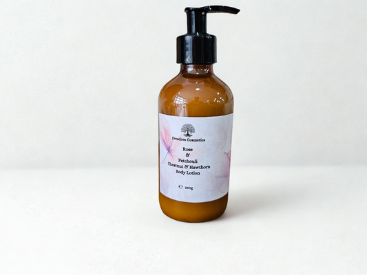 Rose & Patchouli Lotion – Luxurious Hydration with Botanical Benefits