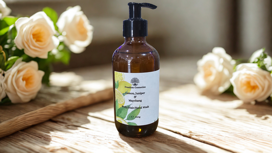 Natural Lemon, May Chang, Juniper Body/Hair/Hand Wash - Handmade in the Mournes 300g | Glass Bottle