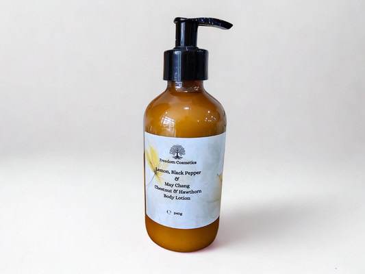 lemon, black pepper & May Chang lotion 