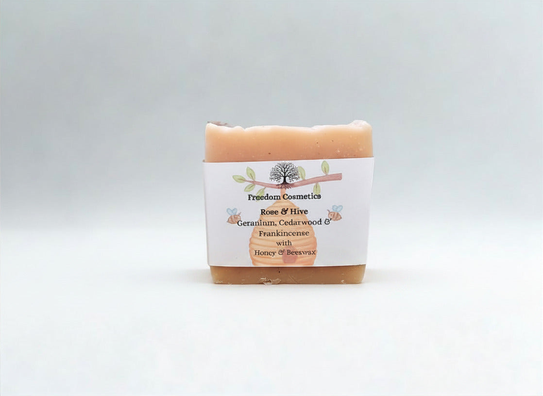 Rose & Hive Soap - Geranium, Cedarwood & Frankincense