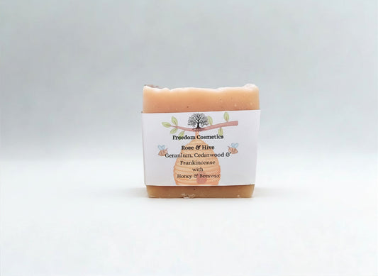 Rose & Hive Soap - Geranium, Cedarwood & Frankincense