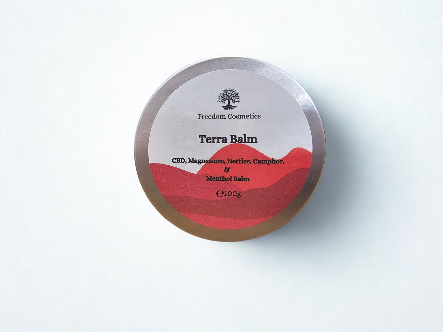Terra balm, magnesium, camphor, nettles, natural balm