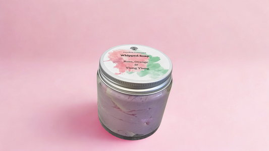 whipped soap orange geranium ylang ylang