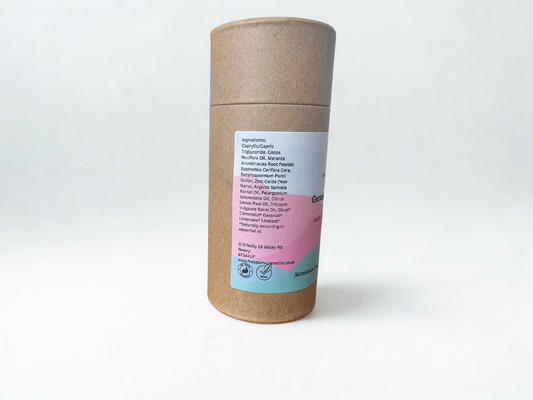 Geranium & Lemon Natural Deodorant – Plastic-Free & Zinc Powered