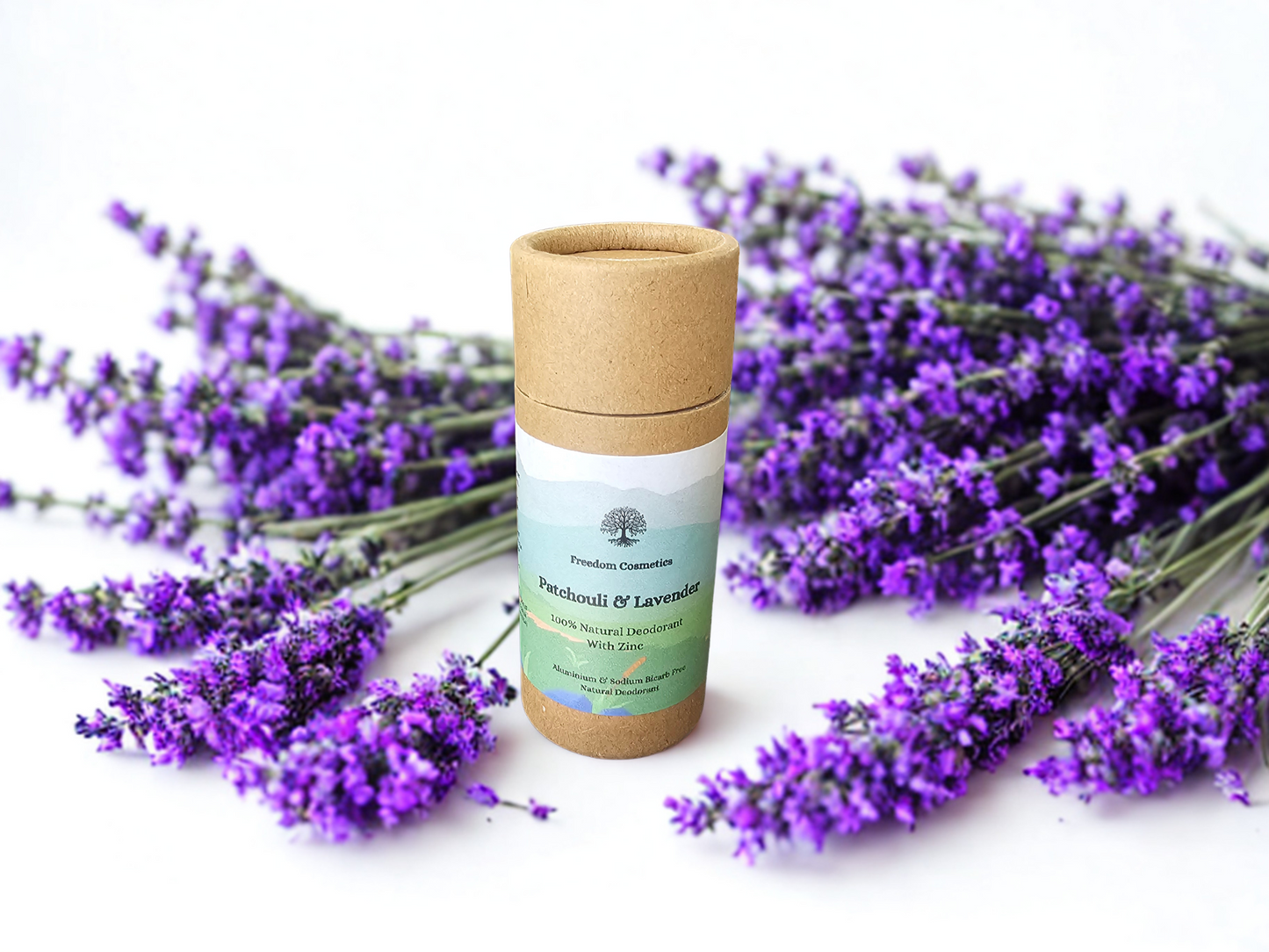 Patchouli & lavender zinc based natural deodorant