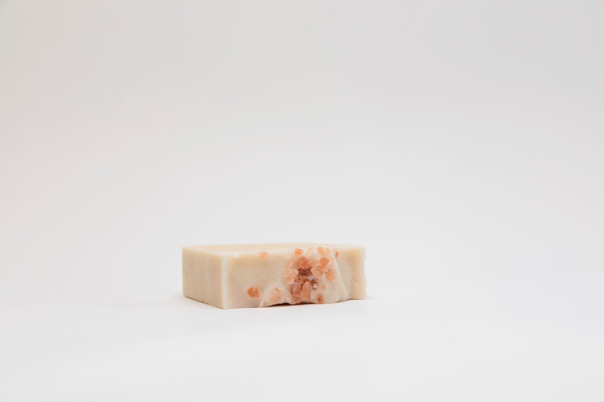 Himalayan Salt Soap Bar on its side