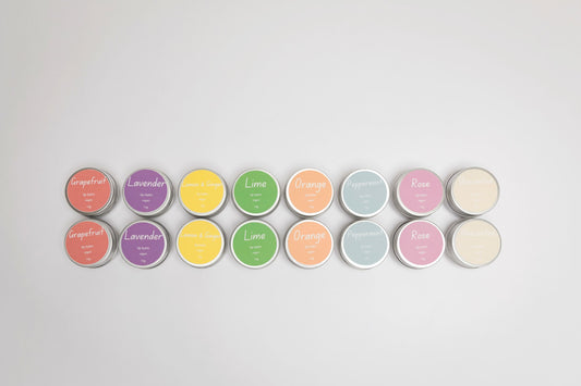 Group of vegan lip balms